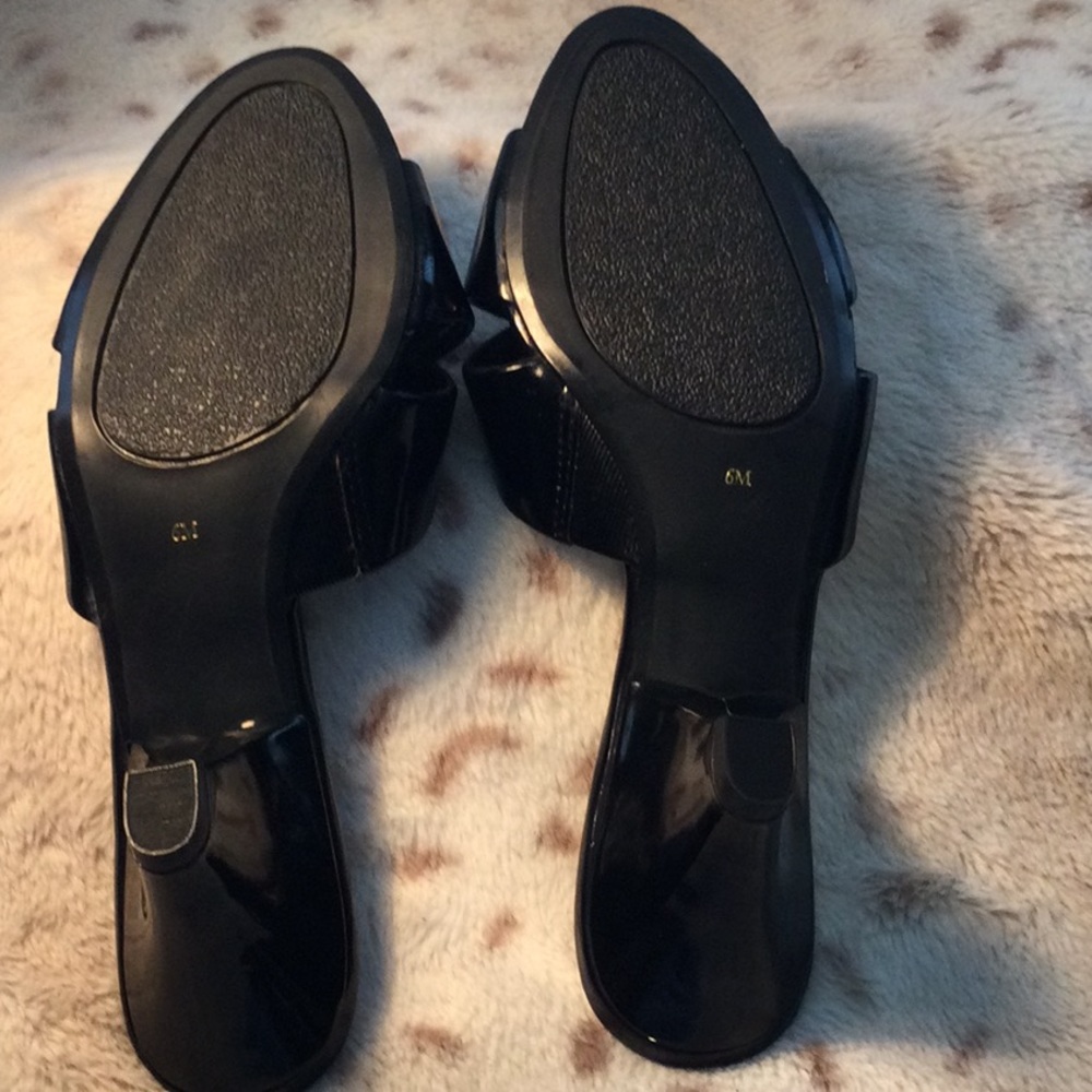 Oui Jew Uue Black Sandals - Picture 6 of 10
